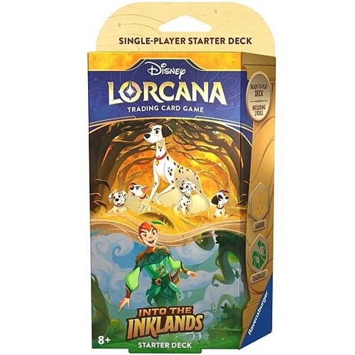 Pongo & Peter Pan (Amber/Emerald) - Into the Inklands Starter deck - Disney Lorcana TCG